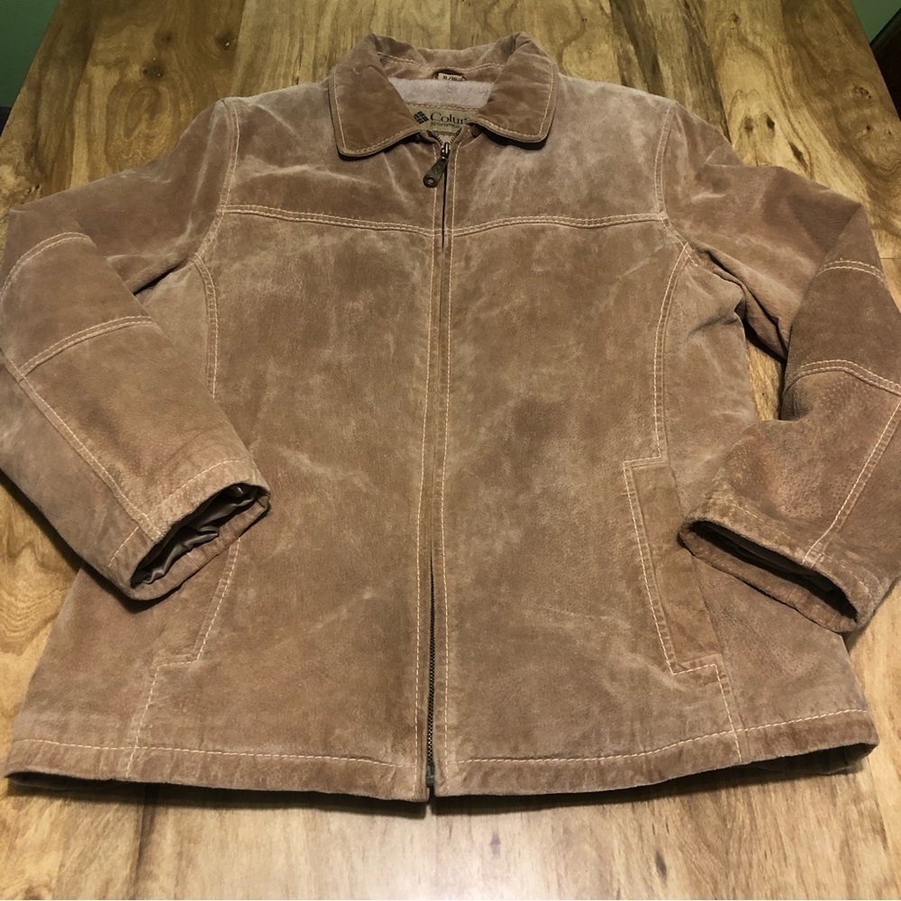 Columbia Suede Tan Lined Jacket